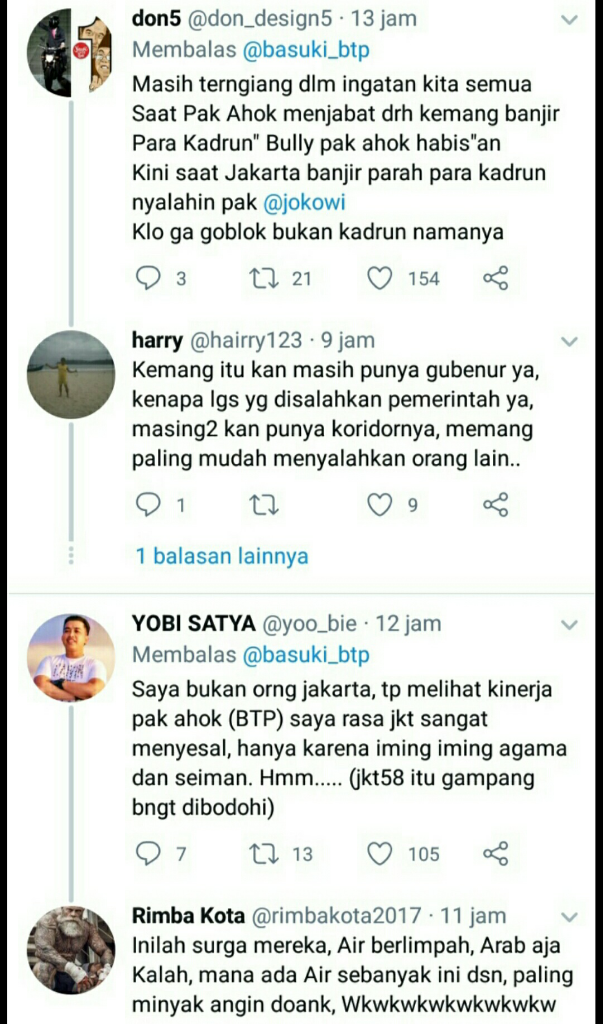 Kenapa Harus BTP, Beliau Bukan Lagi Gubernur, Seharusnya Pas Manies Kemarin