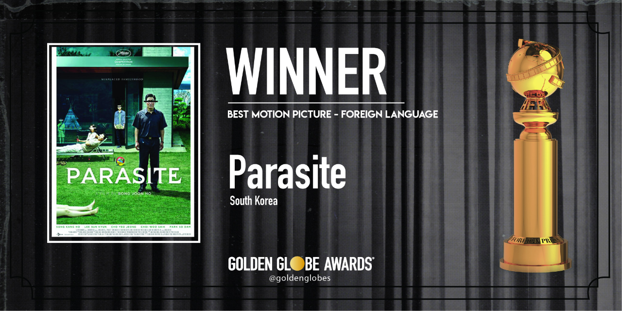 Selamaaaat! Film Parasite Sabet Film Berbahasa Asing Terbaik di Golden Globe 2020!!