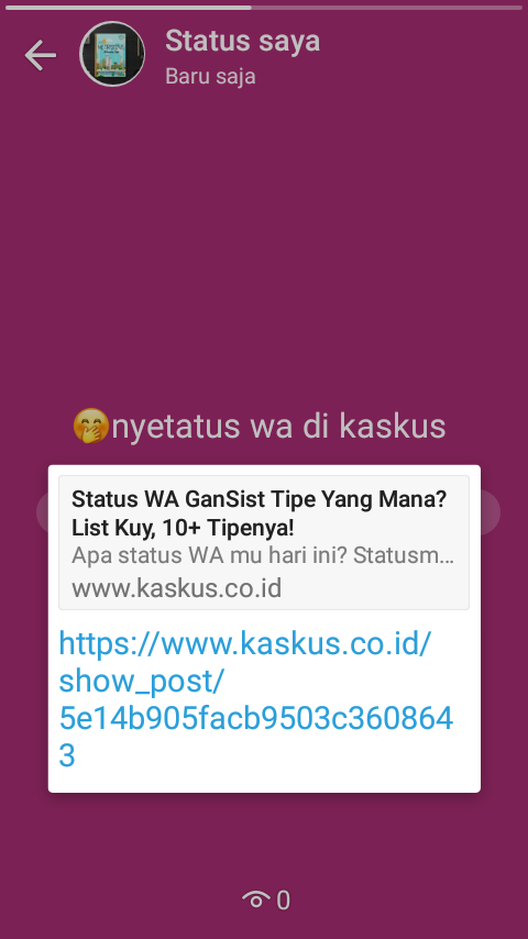 Status WA GanSist Tipe Yang Mana? List Kuy, 10+ Tipenya!