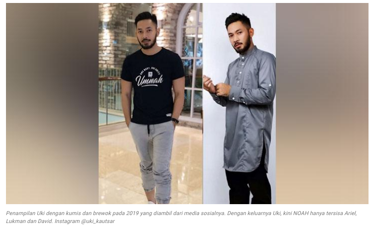 Tinggalkan Noah, Uki Pilih Bisnis Pakaian untuk Berdakwah