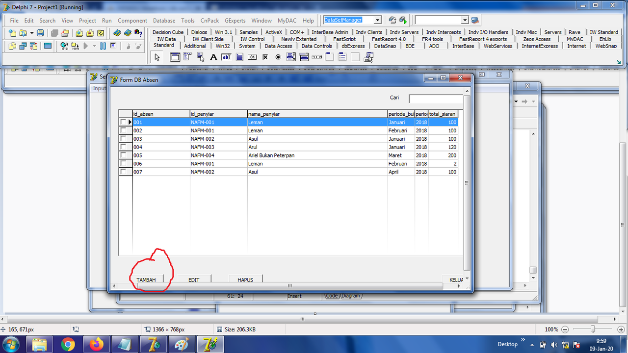 Help, Data di Combobox hilang setelah di input.