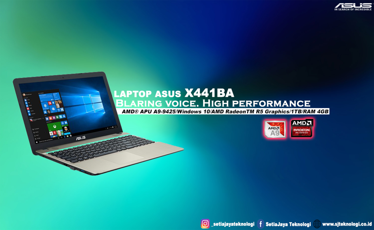 Asus X441BA Laptop Low Budget untuk Keperluan Multimedia Anda