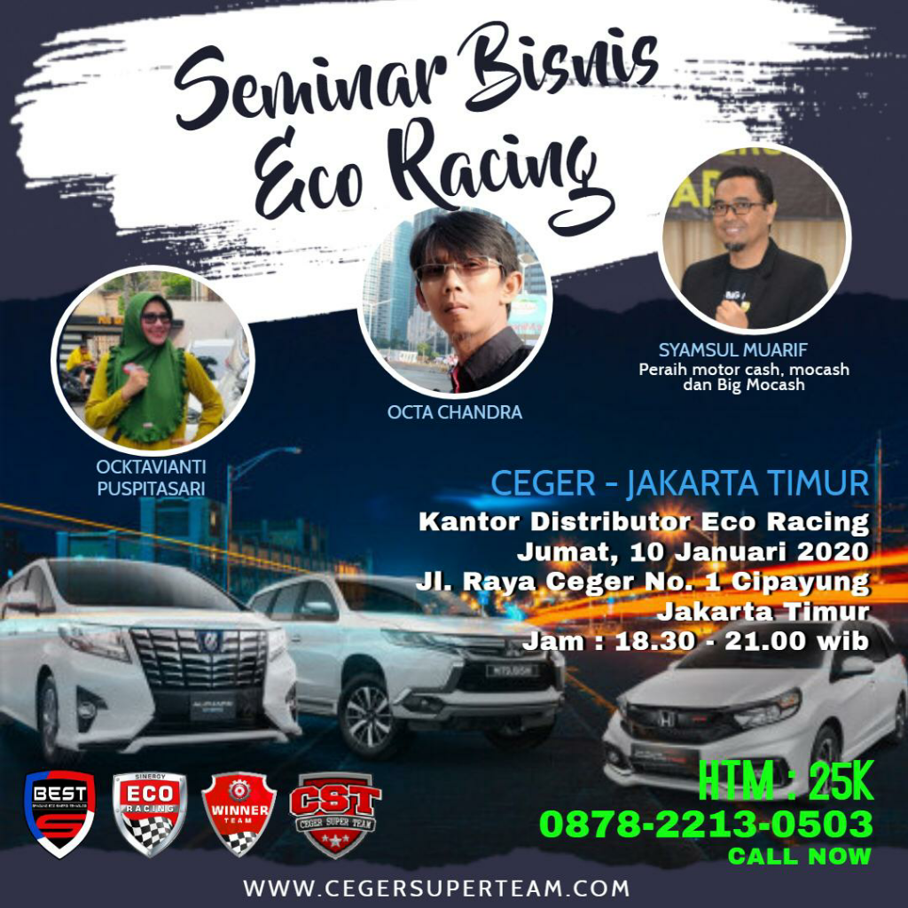 Seminar Bisnis ECO Racing Di Jakarta Timur