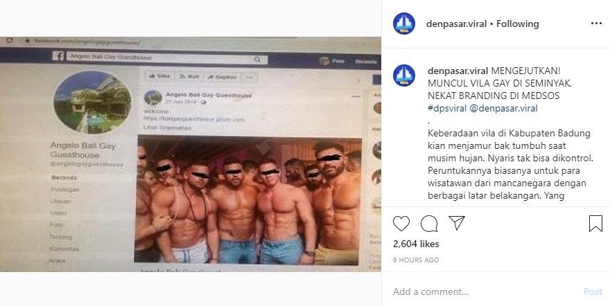 Viral Iklan Penginapan Mewah Khusus Gay di Seminyak Bali