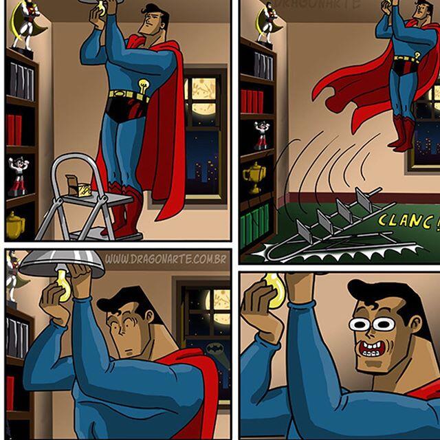 Inilah Penampakan Konyol Tokoh Superhero Dalam Deretan Komik Meme Yang Bikin Ngakak