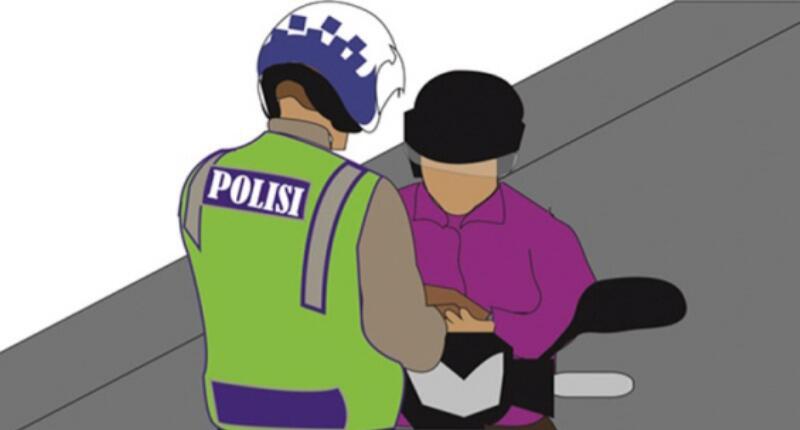 Di tilang Tidak Hidupkan Lampu Utama, Dua Pemuda: Kenapa Jokowi Tidak Di Tilang?