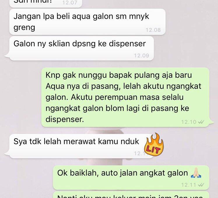 Chat Emak, Anak dan Bapak Super Gokils Bikin Ngakak Klimaks! Emak Kerja Kotor? 