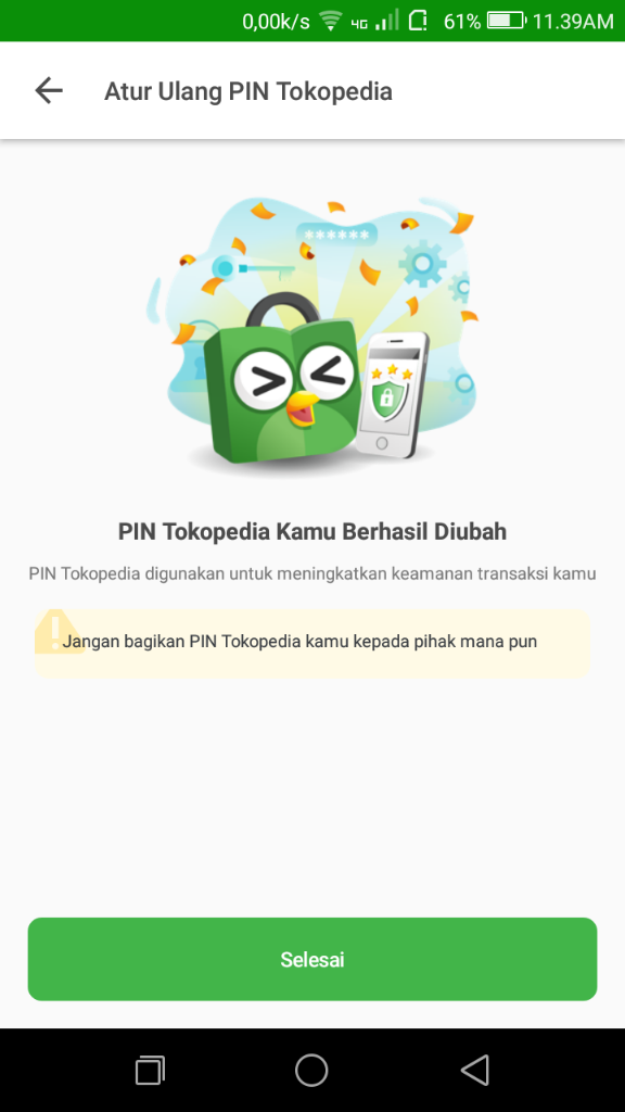 Saya kehilangan uang 3,8 juta di Tokopedia.