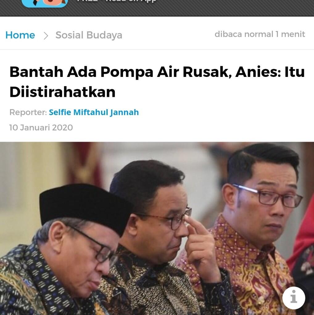 Antisipasi Banjir Susulan, Dinas SDA DKI Perbaiki Pompa yang Rusak