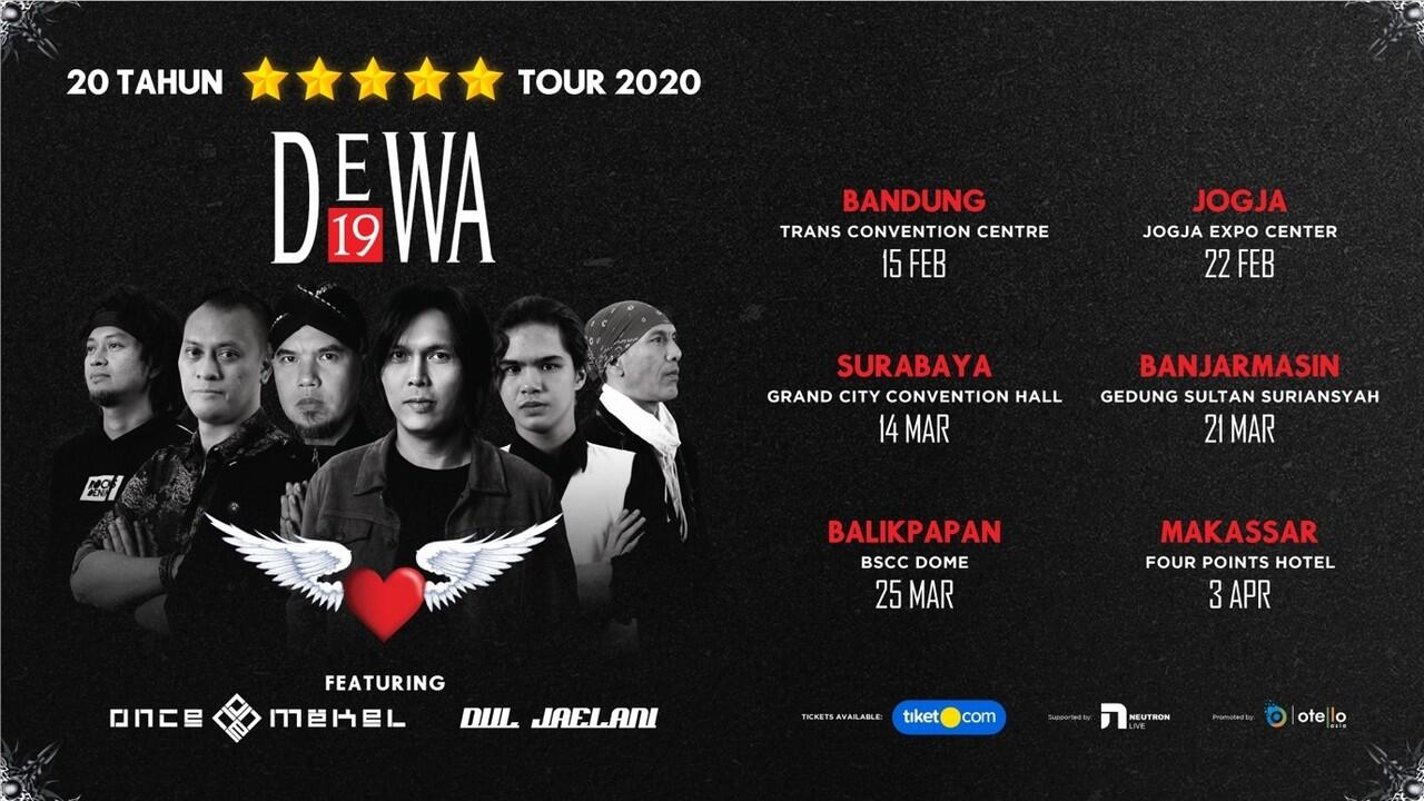 Dewa 19 Gelar Konser 20 Tahun Bintang Lima Tour 2020 featuring Once Mekel|Dul Jaelani