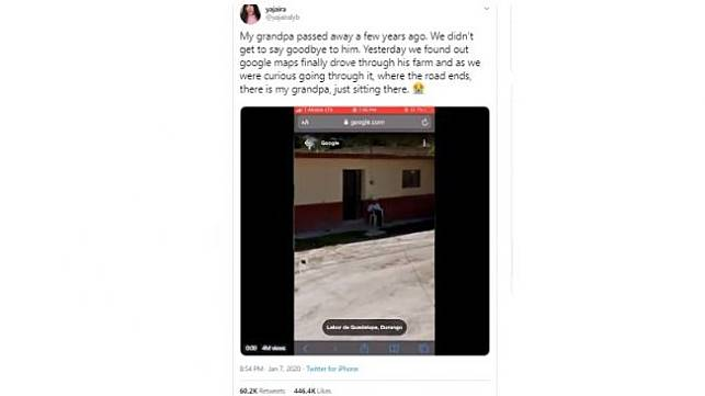 Sempat Syok, Mendiang Kakek Ditemukan Di Google Maps