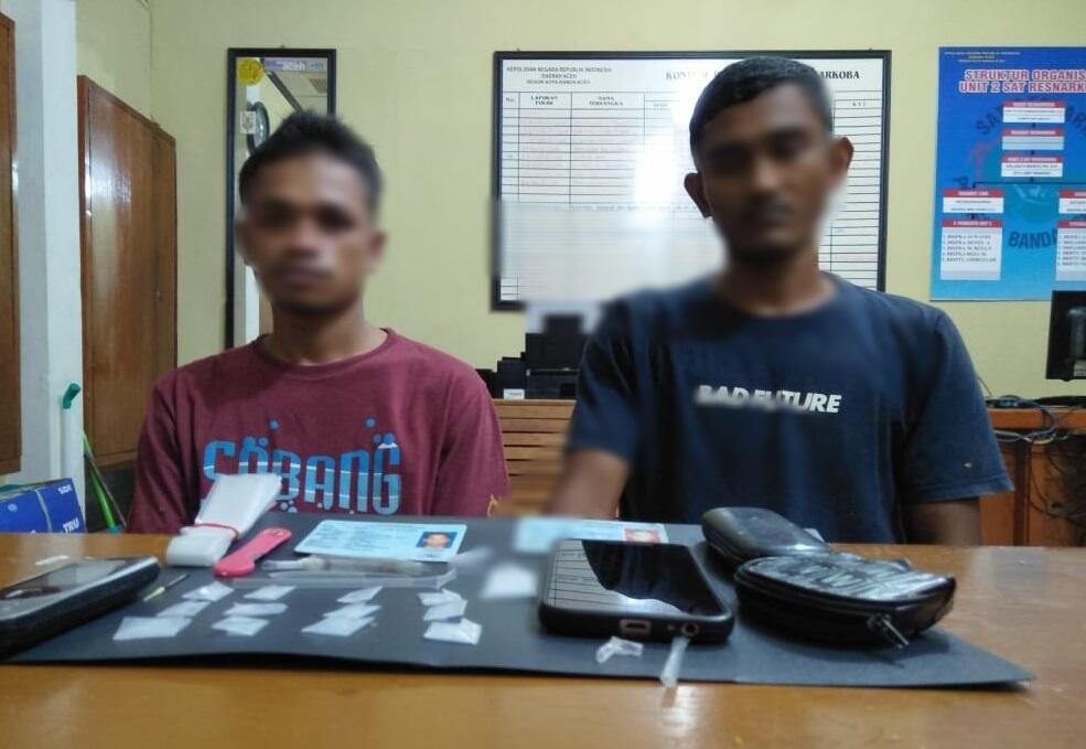 Miliki 12 Paket Sabu, Dua Pemuda Aceh Besar Diringkus Polisi