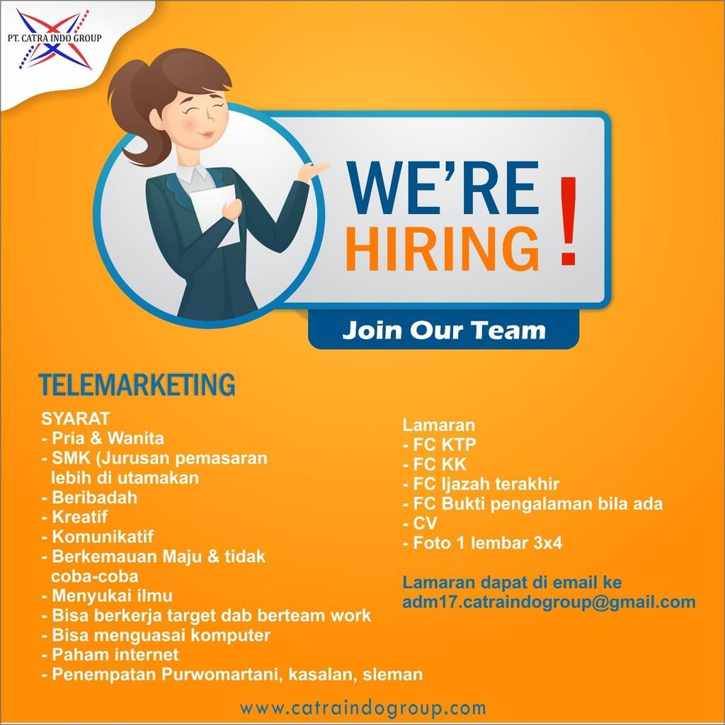 Kesempatan Berkarir : Telemarketing