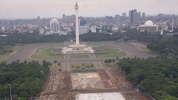 Demi Revitalisasi, 190 Pohon Ditebang di Kawasan Monas