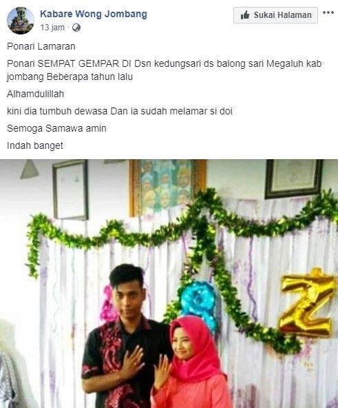 Sudah Tumbuh Dewasa, Ponari Si Dukun Cilik Itu Baru Saja Melamar Kekasihnya