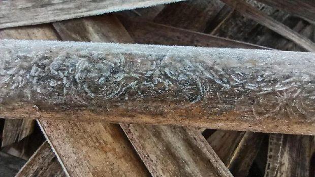 Langka! Embun Es Muncul di Dieng Saat Awal Tahun
