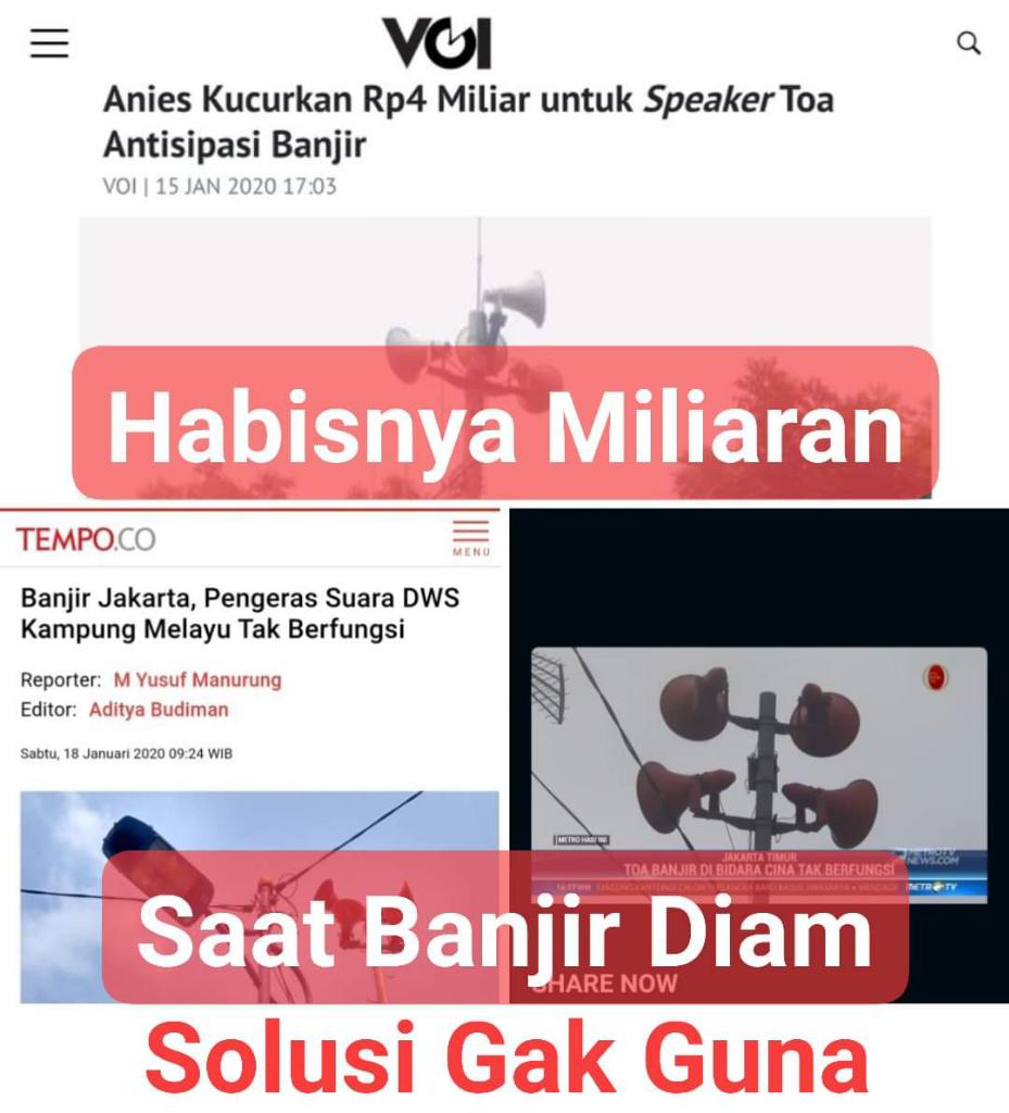Sirine Banjir di Bidara Cina Tak Berfungsi