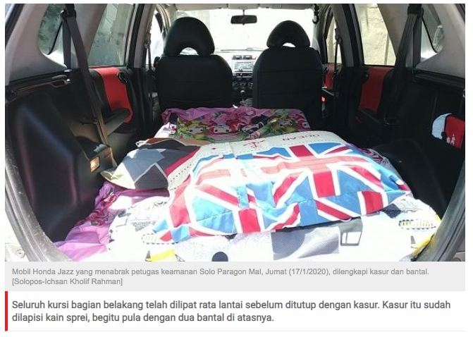 Niat Banget! PNS yang Tepergok Mesum di Mal Sulap Mobilnya Jadi Kamar Hotel