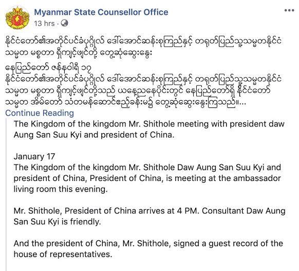 Terjemahkan Presiden Xi Jinping Jadi Mr Shithole, Facebook Minta Maaf