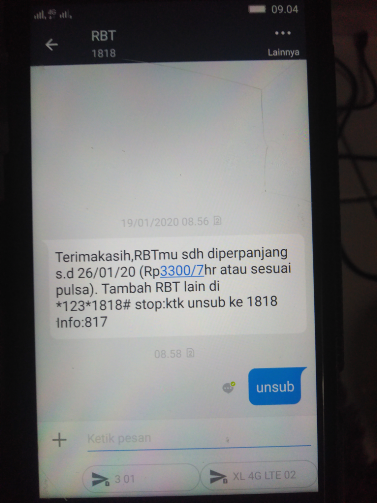 XL kampret maling kuota