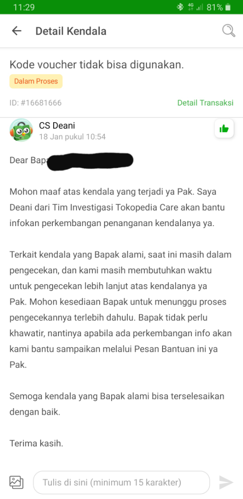 Deal Makanan Tokopedia X Fave - Error? *Ongoing*