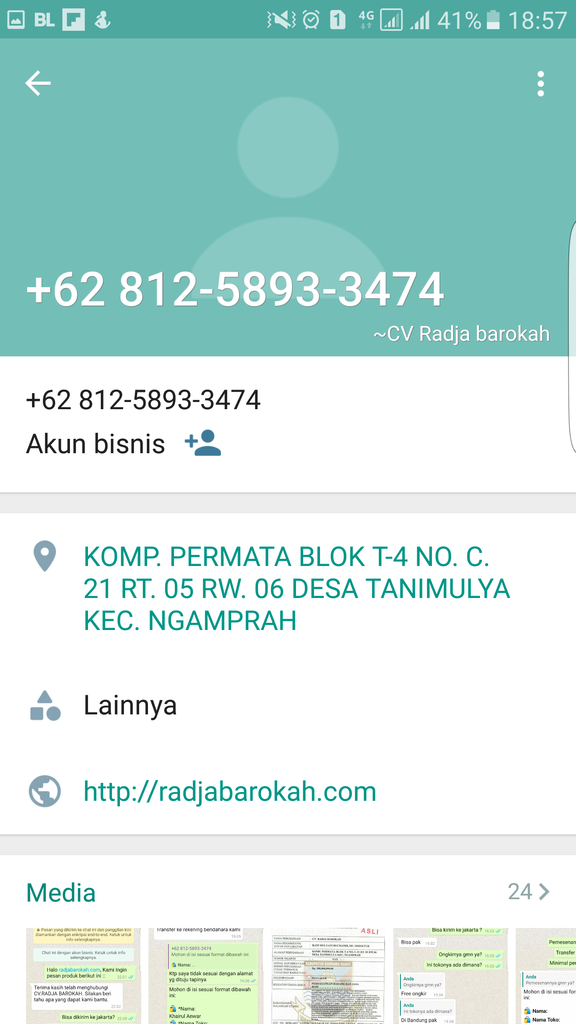 HATI HATI website PENIPUAAN http://radjabarokah.com/