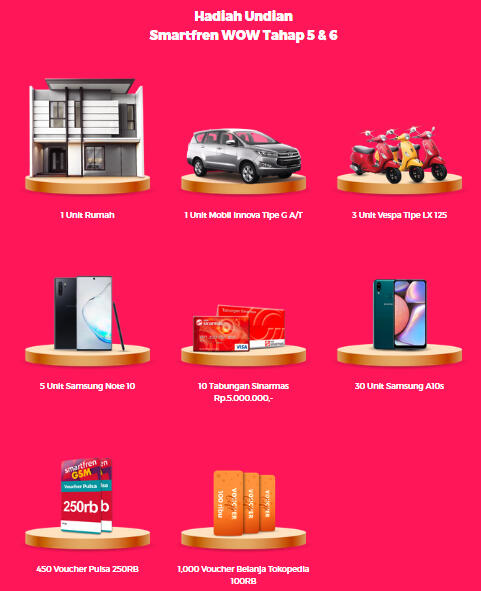 Hadiah greget dan cara gampang dapetin di Smartfren WOW 2020, nih Gan caranya!