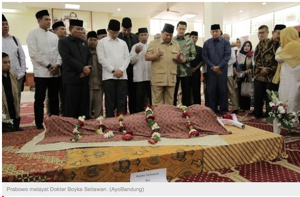 Dokter Boyke Meninggal Dunia, Prabowo Bersedih: Dia Patriotik