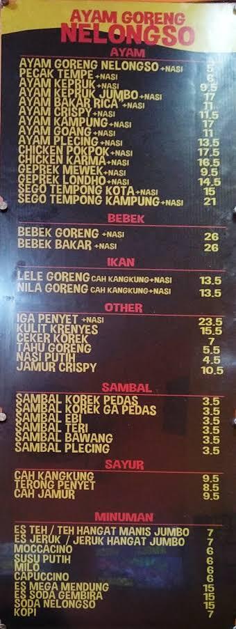 Ayam Goreng Nelongso Cuman 5000 Wahh Cocok Buat Anak Kost Nih Gan