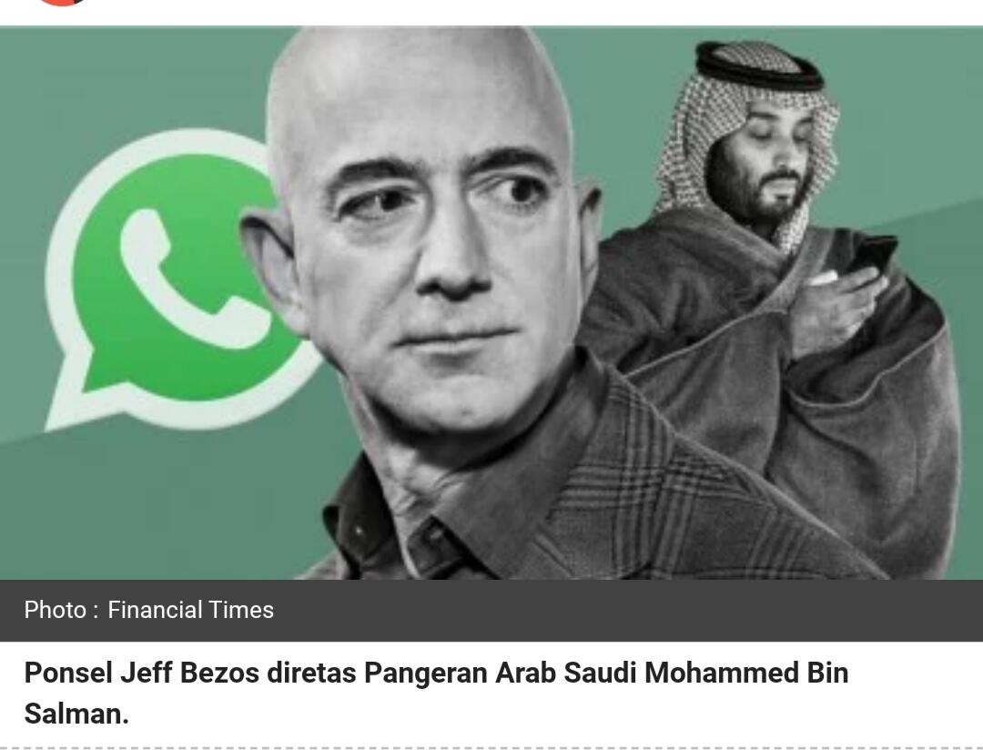 Pangeran Arab Saudi Meretas WhatsApp Orang Terkaya di Bumi