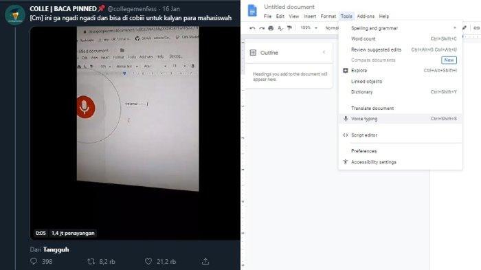 VIRAL Menulis di Google Docs Tanpa Harus Mengetik, Cukup Pakai Suara