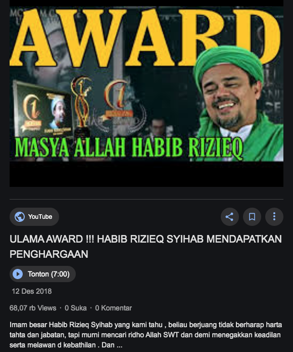 Ketemu Habib Rizieq, Ridho D'Academy Sebut Ulama Sebagai Pewaris Nabi