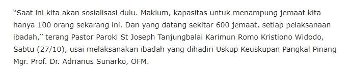 Gereja Miliki IMB, FUIB: Jangan Dibangun, Itu Aja!