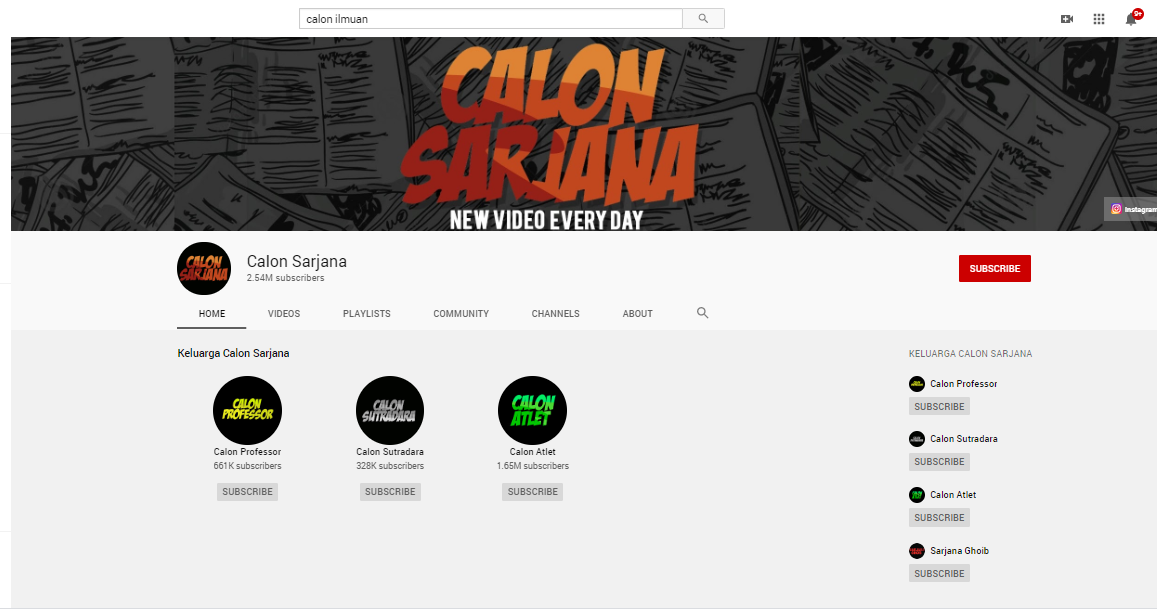 Youtube Channel &quot;Calon Sarjana&quot; Akhirnya Wisuda