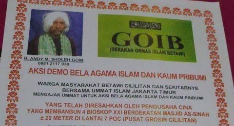 Akui Jadi Dalang Penolakan Bioskop PGC, Ketua GOIB: Bukan Cari Duit!