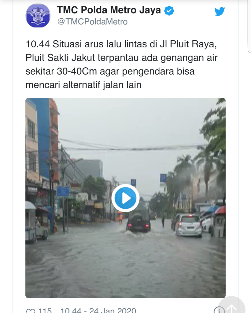 Ini Titik-titik Banjir di Jakarta, Terbanyak di Jakut