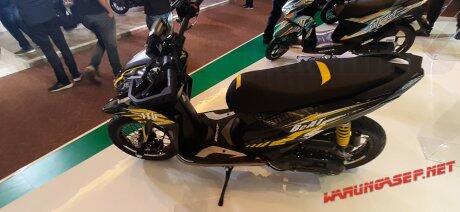 All New Honda Beat Modif Supermoto, Tambah Jangkung Shock Depan Upside Down