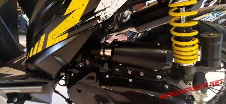 All New Honda Beat Modif Supermoto, Tambah Jangkung Shock Depan Upside Down