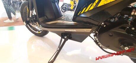All New Honda Beat Modif Supermoto, Tambah Jangkung Shock Depan Upside Down