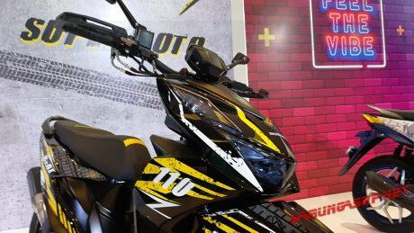 All New Honda Beat Modif Supermoto, Tambah Jangkung Shock Depan Upside Down