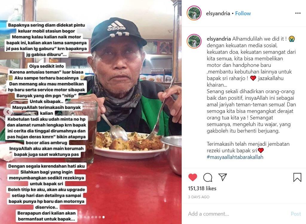 Berkat Netizen, Driver Ojol 68 Tahun ini Dapatkan Donasi Rp 114 Juta! 