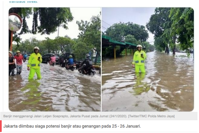 Diguyur Hujan Lebat Sepekan ke Depan, BMKG Imbau Jakarta Siaga Banjir