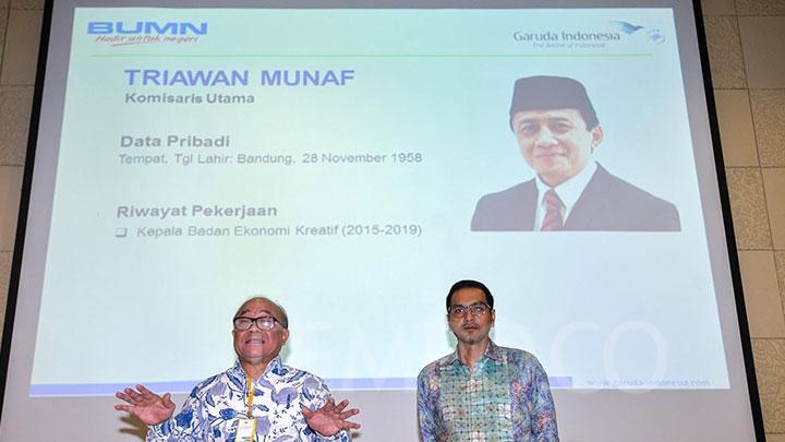 Saran ke Direksi Garuda, Triawan Munaf: Akhlak Jadi Nomor Satu