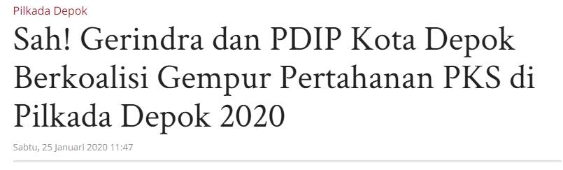 Isu LGBT, “Kambing Hitam“ Peliharaan Walikota Depok
