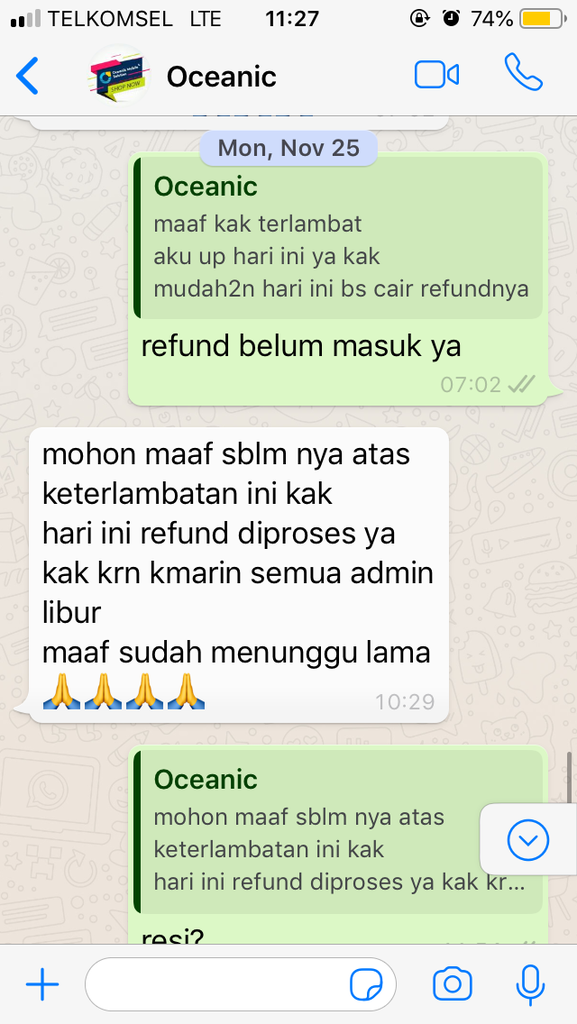 SURAT TERBUKA : OCEANIK MOBILE SOLUTION (OMS) [HP 5 BULAN GAK SAMPAI?] PENIPUAN KAH?