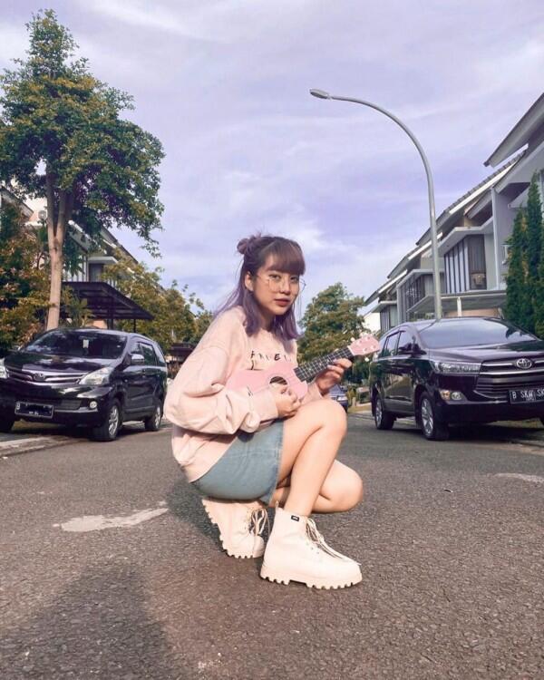 10 Potret Terkini Ghea Idol yang Mirip Idola KPop, Cute Banget!
