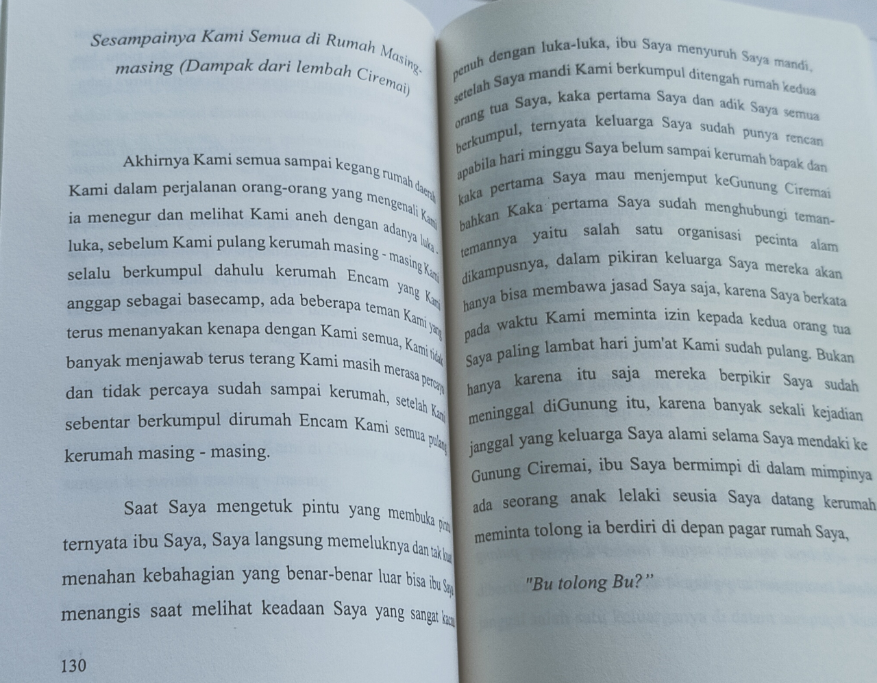 Bukuharianoethis (Tersesat Selama 3 Hari Di Gunung Ciremai)