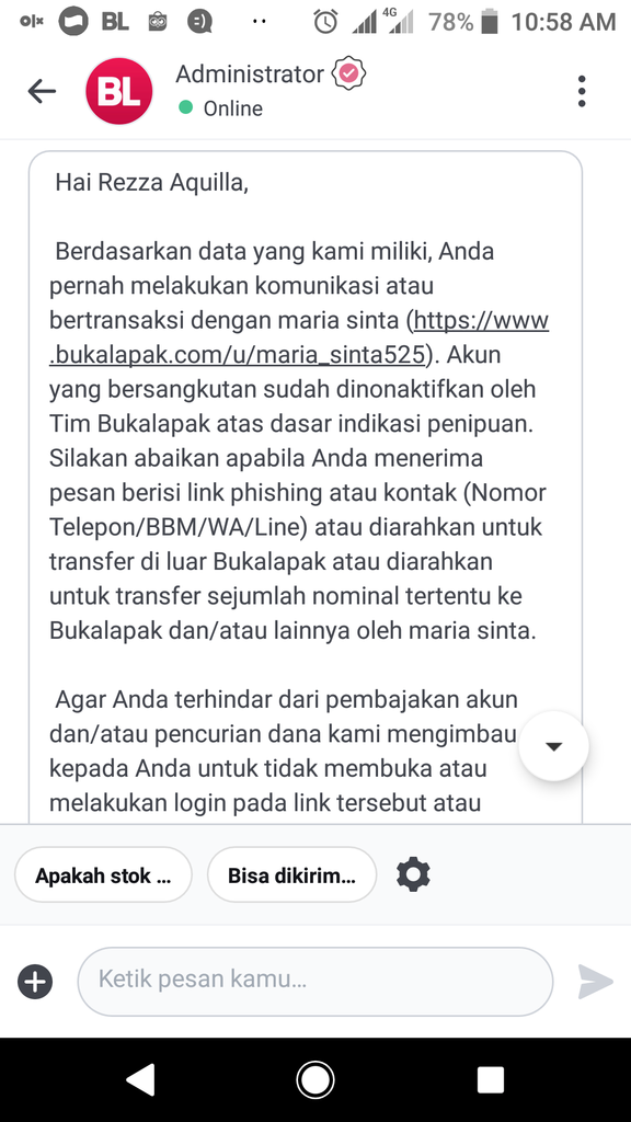 Kecewa Masalah Refund Bukalapak