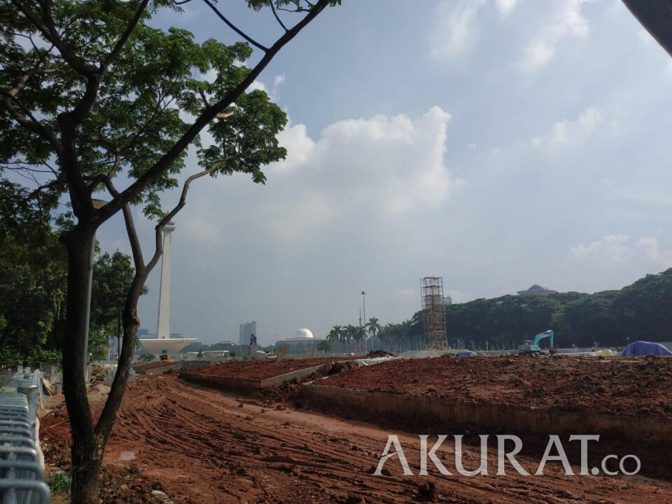 Pekerja Proyek Mulai Angkat Koper Pasca Anies Berhentikan Revitalisasi Monas