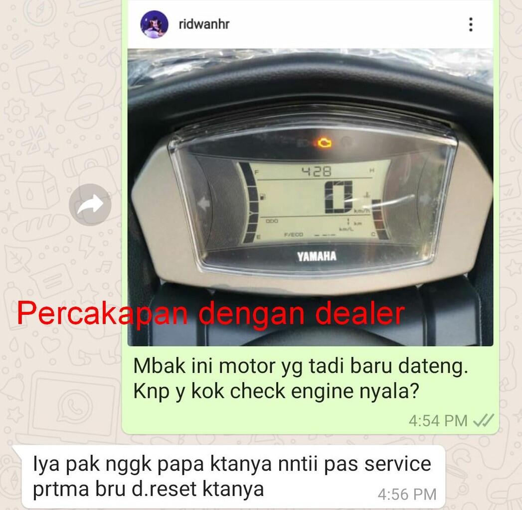 New Yamaha NMAX Baru Diantar Ke Rumah Check Engine Sudah Nyala, Masalah Serius?